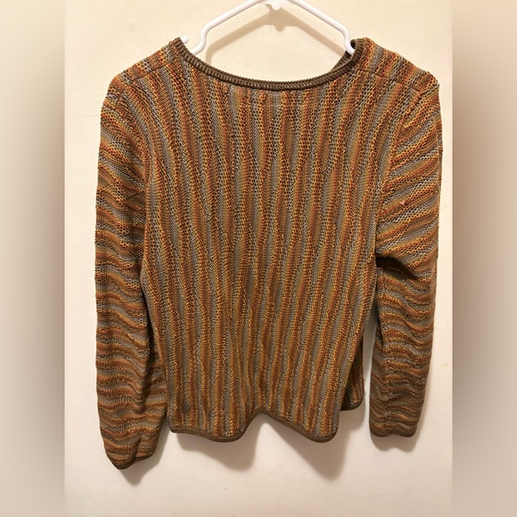 Vintage Pima cotton from Peru knitted sweater Ptp 19” - Picture 2 of 7